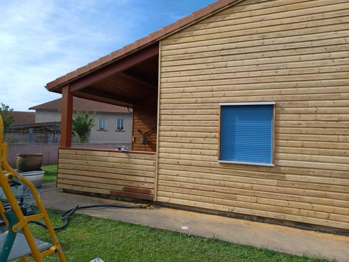 Rénovation façade bois Lezoux